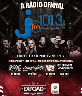 25ª Expoad em Deodápolis, de 11 a 14 de abril! Prepare-se para uma explosão musical!