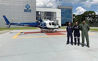 Helicóptero do Samu de Maringá viabiliza transplante de rim em paciente do MS