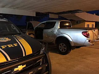 Nova Andradina - PRF recupera caminhonete que havia sido furtada em SP