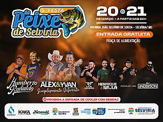 Multidão marca abertura da Festa do Peixe em Selvíria