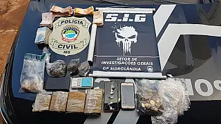 SIG fechou boca de fumo no Bairro Sidrolar, em Sidrolândia