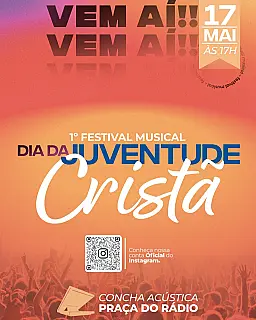Capital recebe 1º Festival Musical do Dia da Juventude Cristã neste sábado
