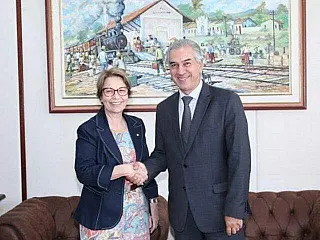 Reinaldo e Tereza Cristina inauguraram programa de conectividade no Assentamento Taquara