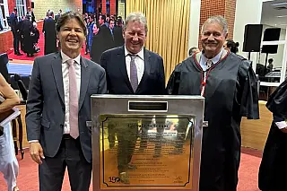 Representando a ALEMS, Paulo Duarte participa dos 150 anos da Comarca de Corumbá