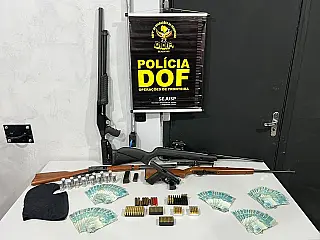 Durante fuga pistoleiros são presos pelo DOF logo após assassinato em Jardim