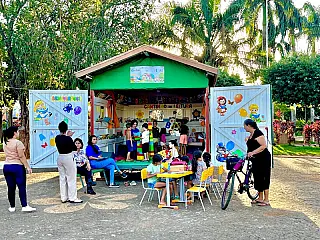 Cantinho da Leitura oferece lazer e incentivo à leitura durante as férias escolares