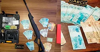 GAECO apreende arma e quantia em dinheiro em cofre durante Operação em Sidrolândia
