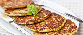 Panqueca simples de abobrinha verde