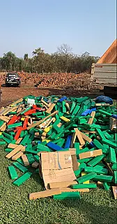 Incineradas cerca de 3 toneladas de entorpecentes apreendidos em Sidrolândia