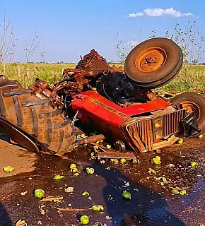 Identificada vítima fatal de acidente entre carreta e trator