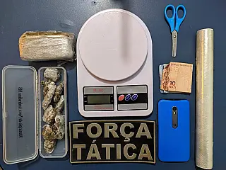 Polícia Militar prende duas pessoas por tráfico de drogas e mandado de prisão em Nova Andradina