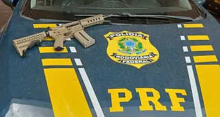 Fuzil de fabricação Norte-Americana é apreendido em ação conjunta da PF e PRF em Ponta Porã