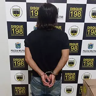 Ladrão identificado como Thiago Rodrigues dos Santos é preso em Maracaju após assalto