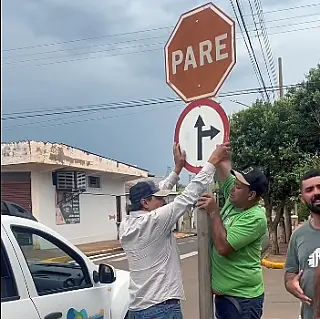 Mudanças no trânsito central de Aparecida do Taboado entraram em vigor na sexta-feira,