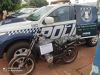 Homem é detido por receptação após ser flagrado com moto furtada em Sidrolândia