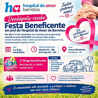 Deodápolis recebe festa beneficente em prol do Hospital de Amor de Barretos