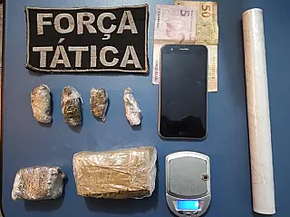 NovaAndradina - Ponto de venda de droga que atendia via Whatsapp é fechado pela Força Tática