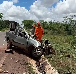 Colisão frontal na BR-376 entre Ivinhema e Amandina deixa uma vítima fatal.