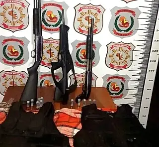 Polícia apreende na fronteira armas usadas em assaltos e sequestros
