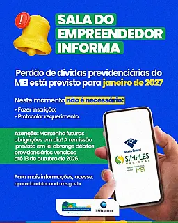 Perdão de dívidas do MEI está previsto para janeiro de 2027