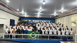 Jovens de Cassilândia realizam juramento à Bandeira