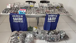Paranaíba apreende mais de mil óculos falsos em operação da Vigilância Sanitária
