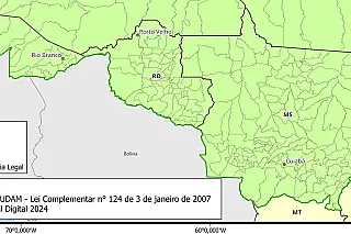 Mapa oficial do IBGE apresenta erro com siglas de estados e omite Acre