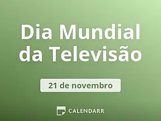 Dia Mundial da Televisão é celebrado nesta sexta-feira, 21 de novembro
