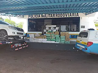 Polícia recupera caminhonete roubada na MS-289 com 1,2t de maconha