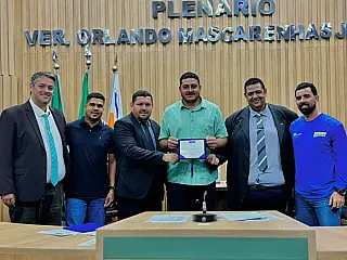Jucleber Bim e Maurão homenageiam organizadores do Taboado Motocar