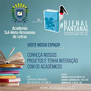 ASL terá Leituras & Conversas na 1ª Bienal do Livro de MS