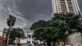 MS está com risco potencial para fortes chuvas e granizo