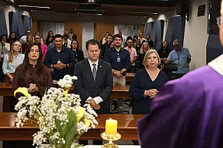 Missa na ALEMS ressalta importância das vidas das mulheres no tempo do advento