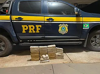 PRF apreende carga valiosa de pasta base de cocaína em Nova Andradina