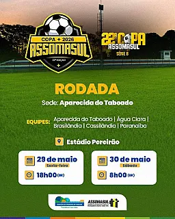 Estádio Pereirão recebe rodada da Copa Assomasul Série B em Aparecida do Taboado