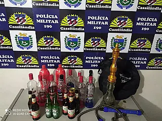 Polícia e conselho tutelar encerram festa com consumo de álcool por menores