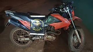 Angélica - Durante a Operação Hórus DOF apreende motocicleta com sinais identificadores adulterados