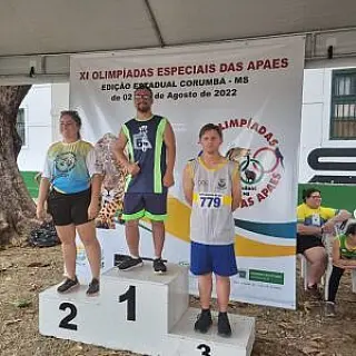 Atletas de Aparecida do Taboado se destacam nas Olimpíadas Especiais das APAEs