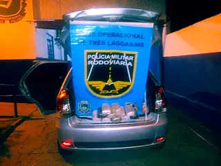 Polícia Militar Rodoviária prendeu homem com cocaína avaliada em mais de R$ 200 mil