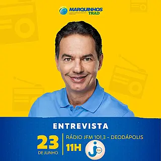 Marquinhos Trad será o entrevistado desta quinta-feira