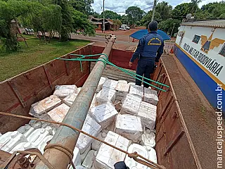 Vista Alegre: PMR apreende carga com grande quantidade de agrotóxico contrabandeado.