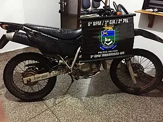 PM apreende motocicleta com sinal identificador adulterado em Taquarussu