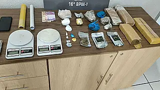Força Tática apreende cerca de 4 quilos de drogas em Santa Fé do Sul