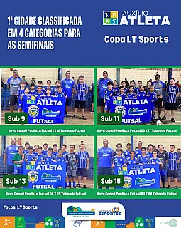 Aparecida do Taboado faz história e avança com quatro equipes às semifinais da Copa LT Sports