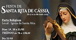 Comunidade divulga programação em homenagem a Santa Rita de Cássia