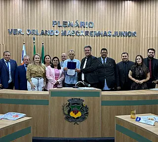Câmara de Aparecida do Taboado aprova projetos e homenageia personalidades locais