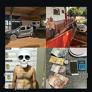 Polícia Civil de Aparecida do Taboado prende traficante em flagrante no terminal rodoviário