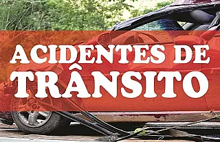 Acidente próximo ao córrego Azul deixa duas pessoas feridas