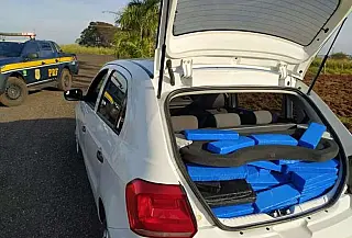 Traficante à margem de rodovia é preso com 266 quilos de maconha