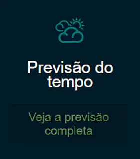 Previsão do tempo para o final de semana